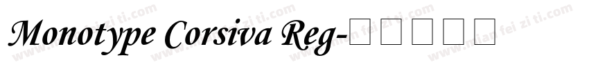 Monotype Corsiva Reg字体转换